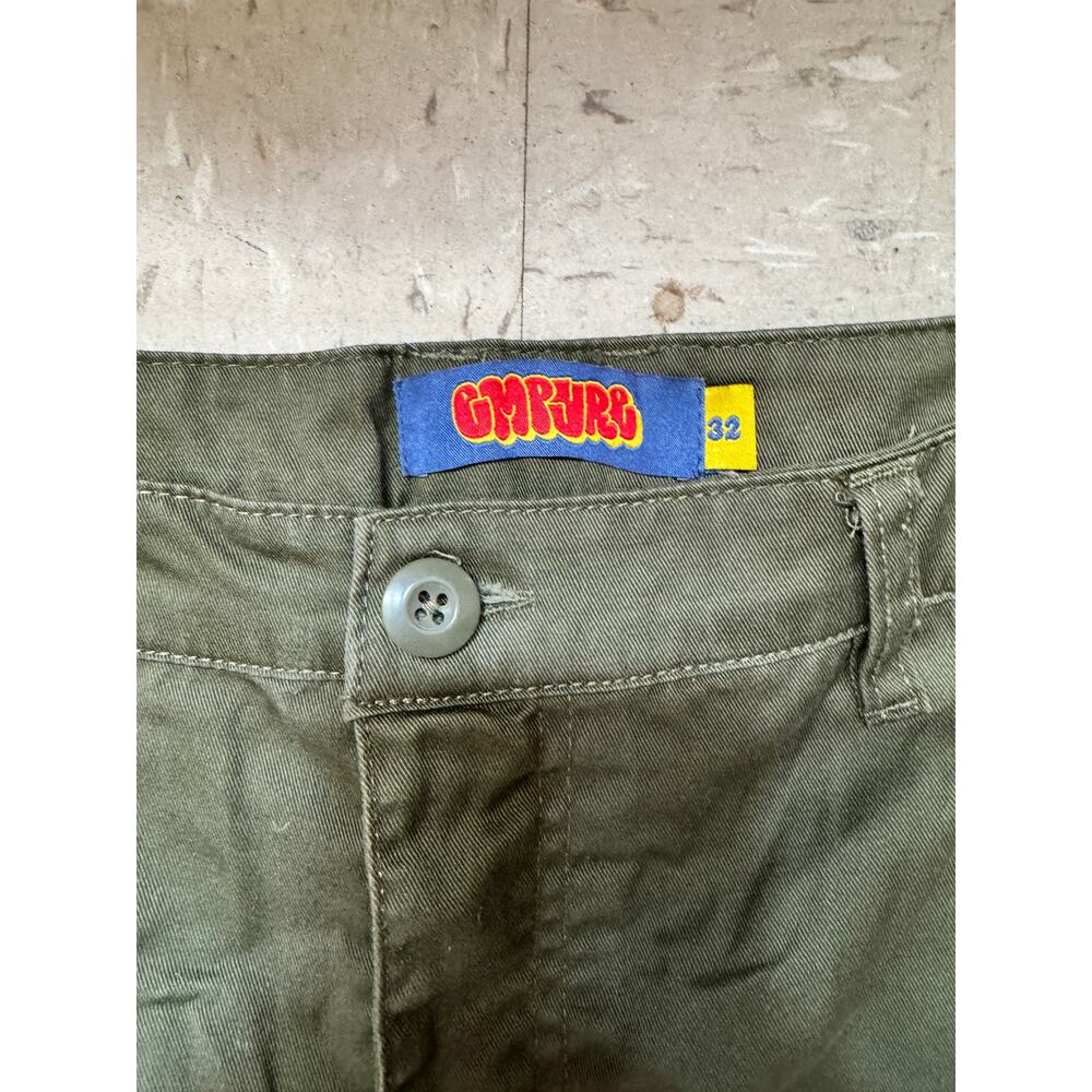 Empyre Baggy Skater Style Cargo Pants - Olive Green - Size 32 - Picture 3 of 6